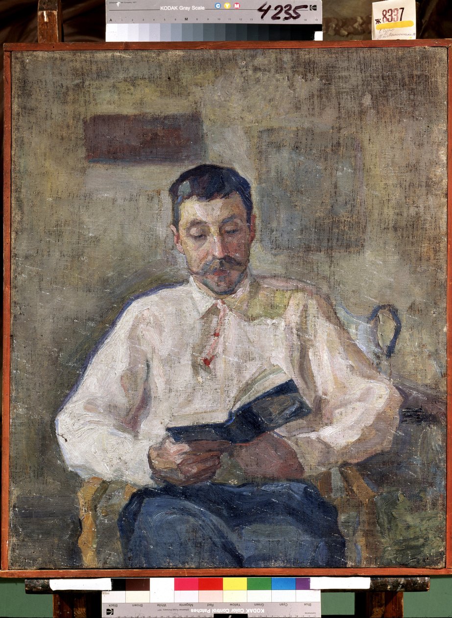 "俄罗斯画家米哈伊尔-马蒂乌辛（Mikhail Matiouchine）（1861-1934 年）的肖像。叶连娜（叶连娜）-古罗（1877-1913 年）的画作 圣彼得堡俄罗斯国家博物馆 作者 埃琳娜·古罗