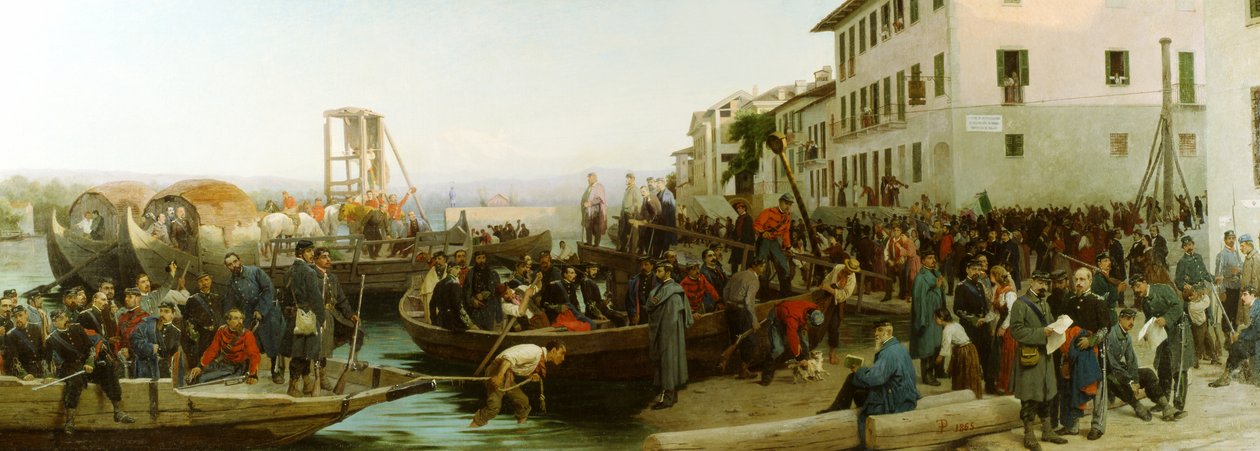 1865年4月26日，Sesto Calende登陆，1865年 作者 Eleuterio Pagliano