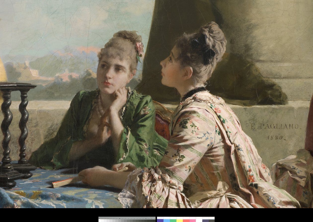 地理课，1880年 作者 Eleuterio Pagliano