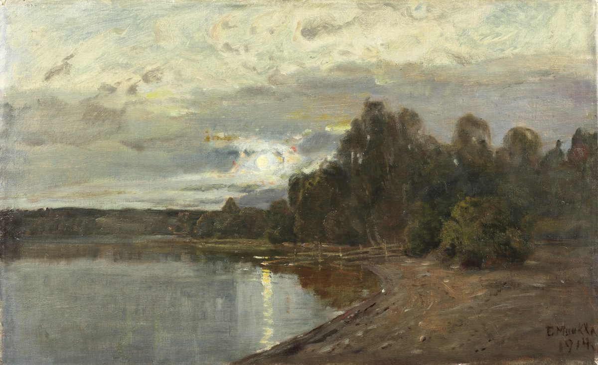 KuutamomaisemanEnglish：MoonlightnSwedish中的风景：与manskenn的日照景观 作者 埃里亚斯·穆卡（Elias Muukka）