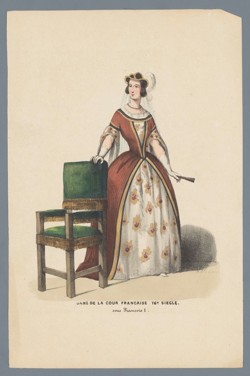 Dame de la cour Francaise XVI Siècle. 作者 以利亚西班牙人