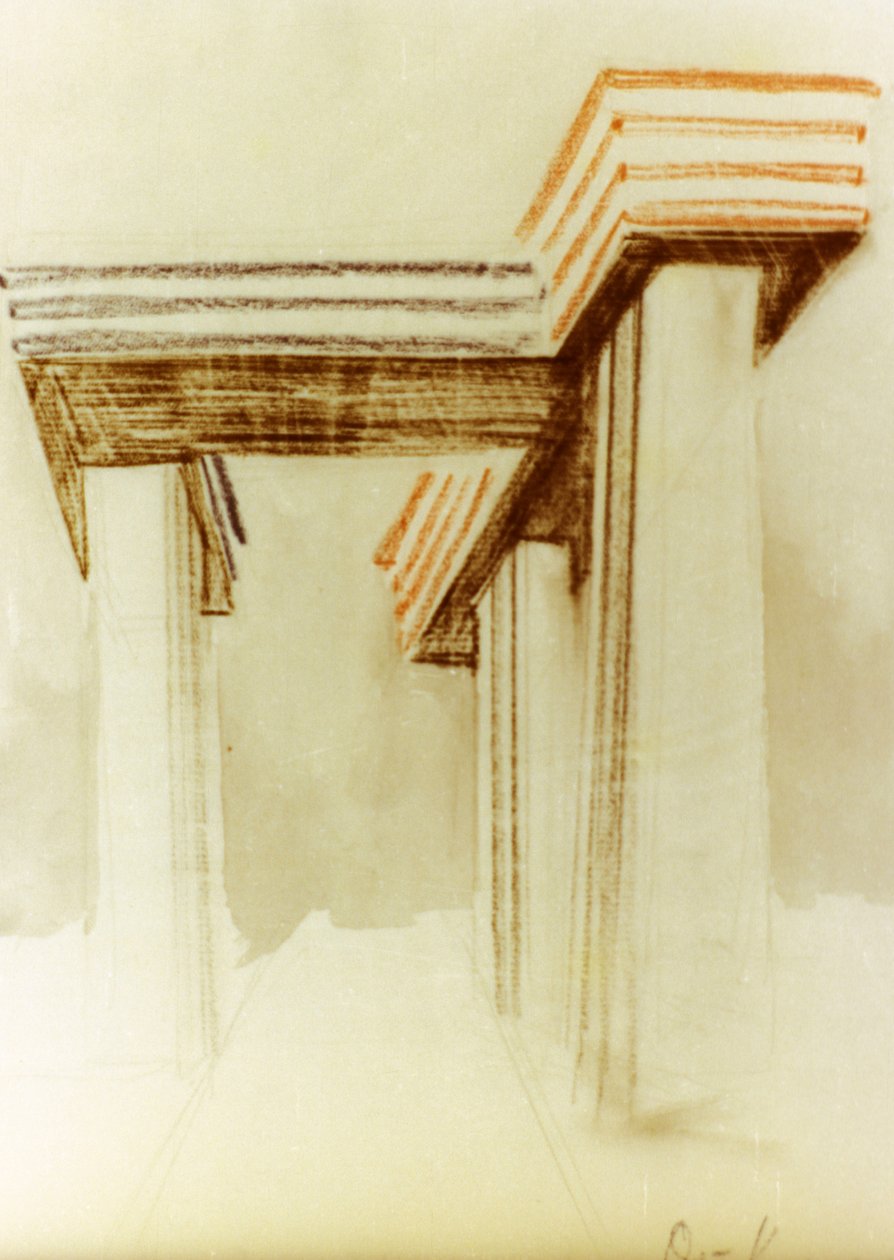 埃尔-利西茨基（lazar markovich lissitzky）设计的云铁建筑（wolkenbugel）设计图，该建筑从未建成 作者 埃利泽马科维奇利西茨基