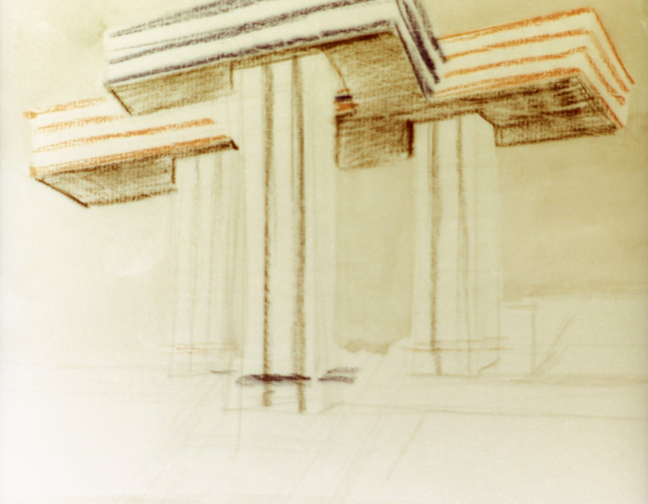 埃尔-利西茨基（lazar markovich lissitzky）设计的云铁建筑（wolkenbugel）设计图，该建筑从未建成 作者 埃利泽马科维奇利西茨基