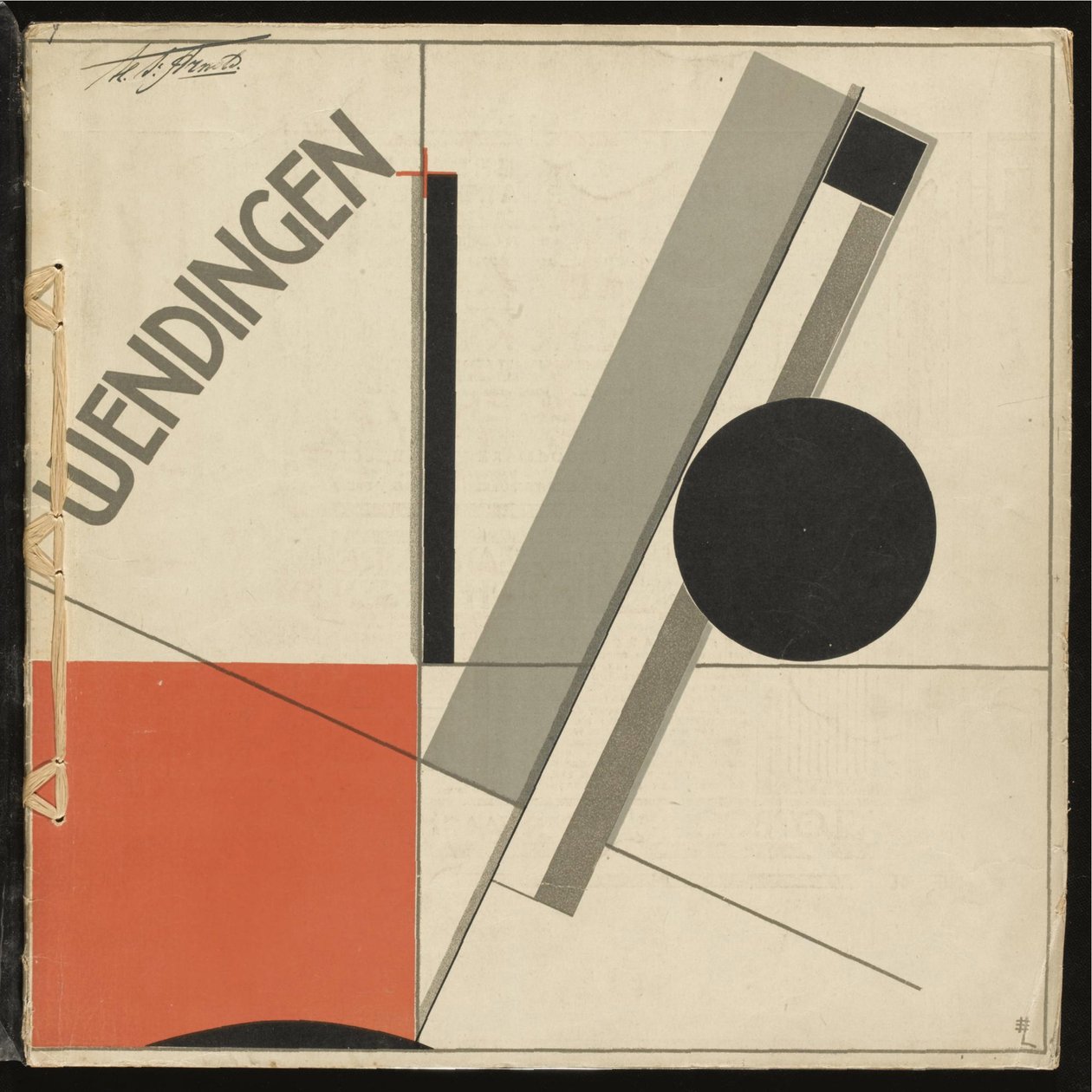 Wendingen No 11 par Lissitzky, El (1890-1941).彩色石版画，尺寸：33,2x33,2 作者 埃利泽马科维奇利西茨基