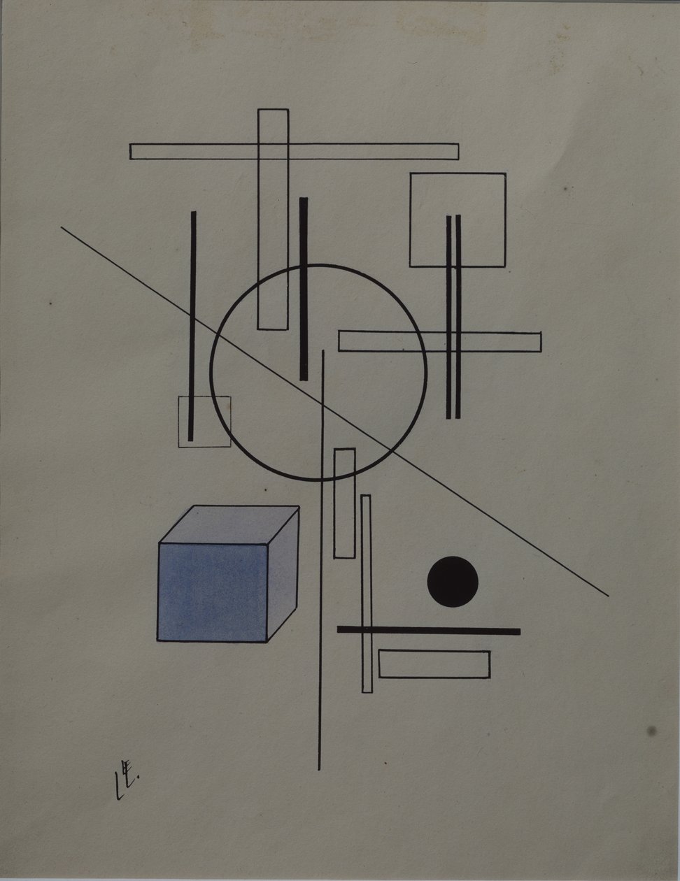构图，1920年 作者 埃利泽马科维奇利西茨基