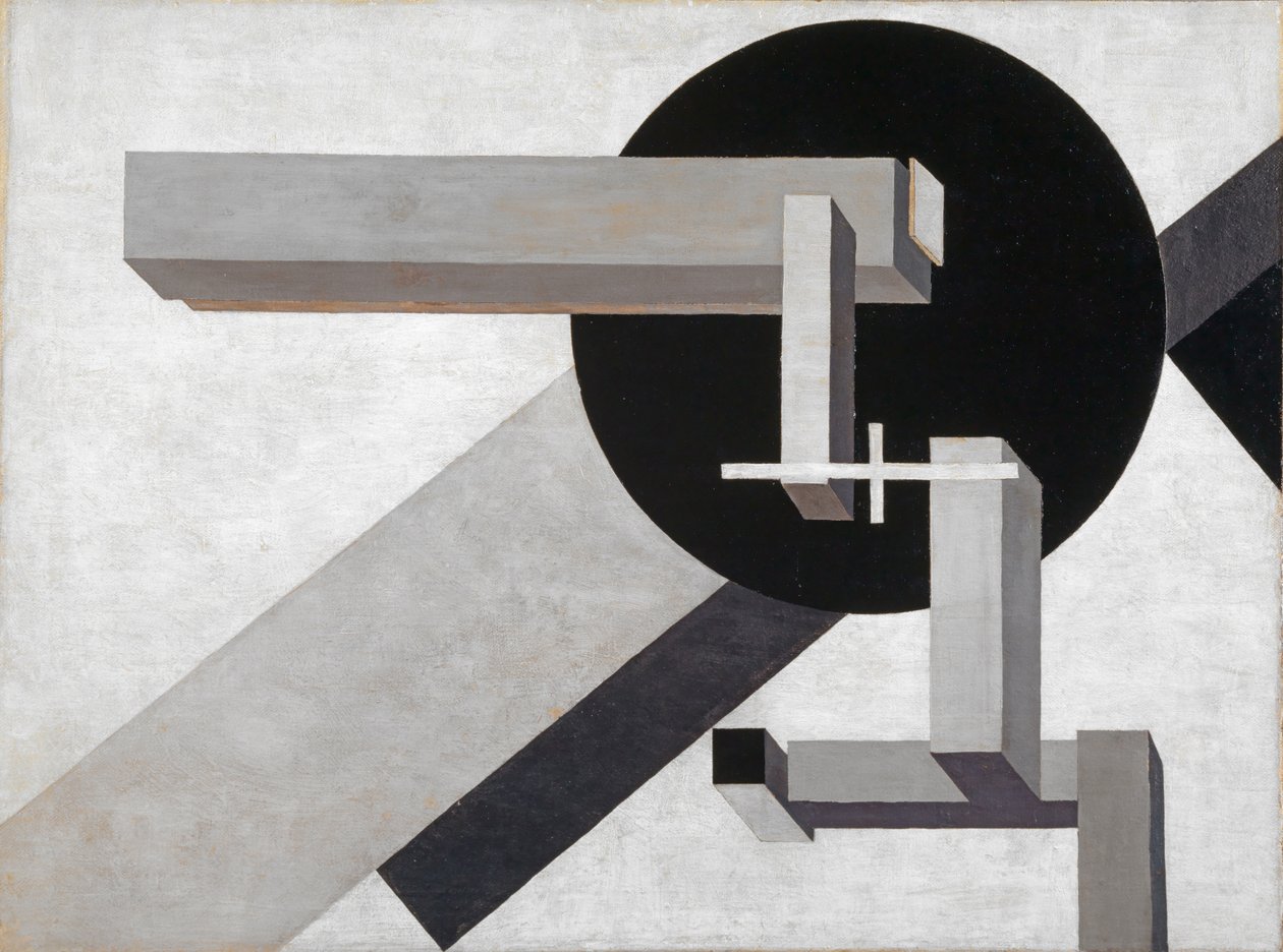 Proun 1 D，1919 作者 埃利泽马科维奇利西茨基