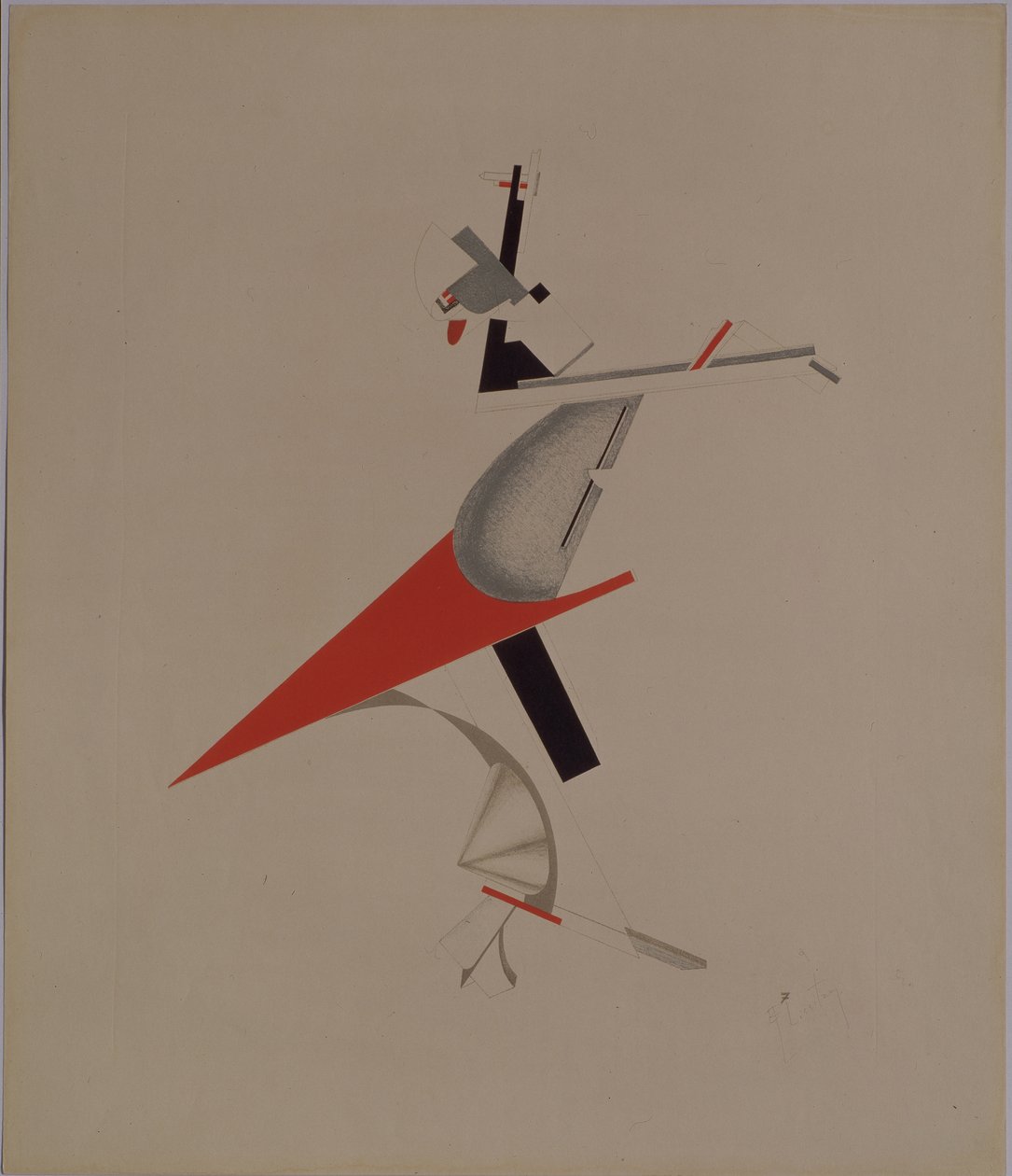 痞子。歌剧院的雕像，由A. Kruchenykh摄于1920-1921年 作者 埃利泽马科维奇利西茨基