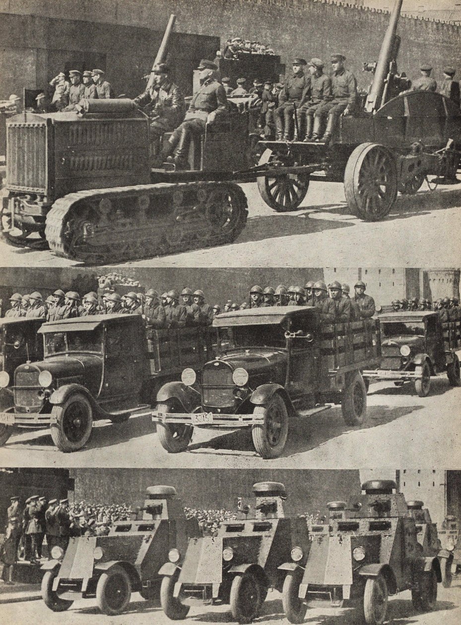 红军。插图来自苏联建立社会主义，1933年。 作者 埃利泽马科维奇利西茨基