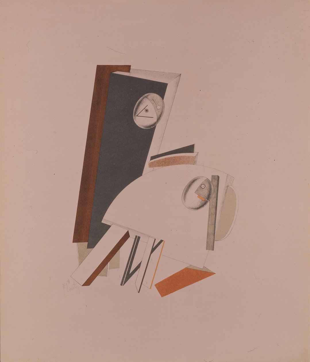 co夫。歌剧院的雕像，由A. Kruchenych摄，1920-1921年 作者 埃利泽马科维奇利西茨基