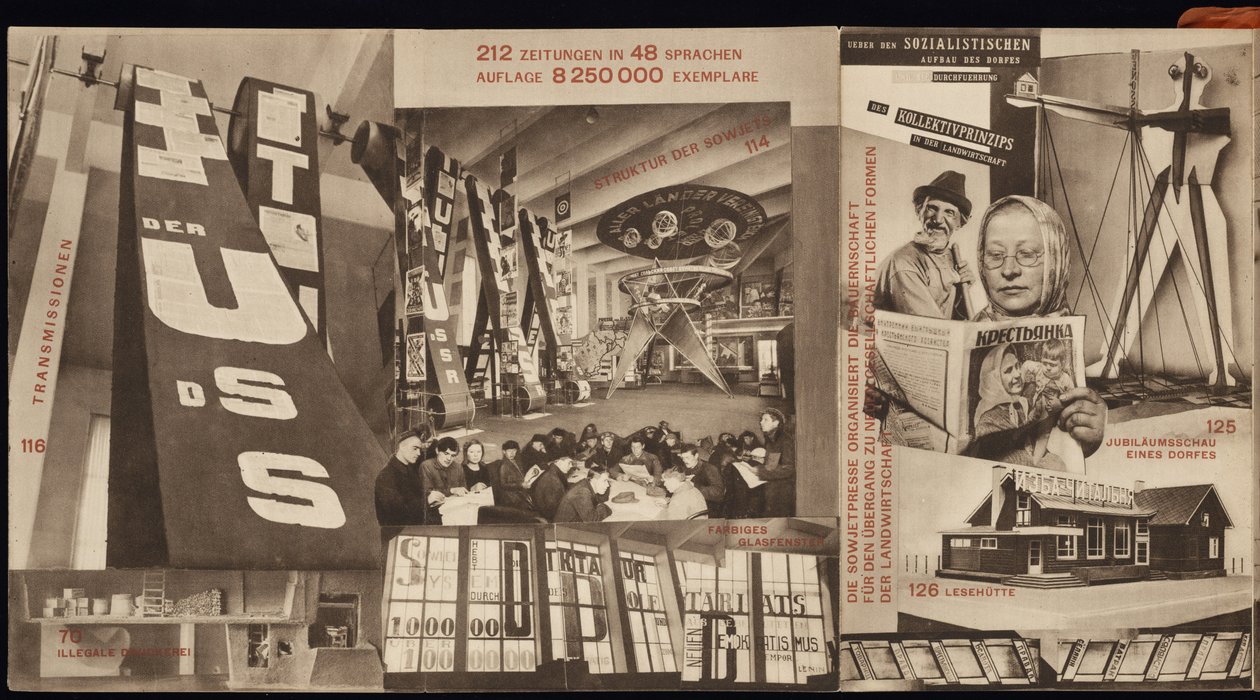 苏联。 1928年科隆国际新闻展览会上苏联馆的目录 作者 埃利泽马科维奇利西茨基
