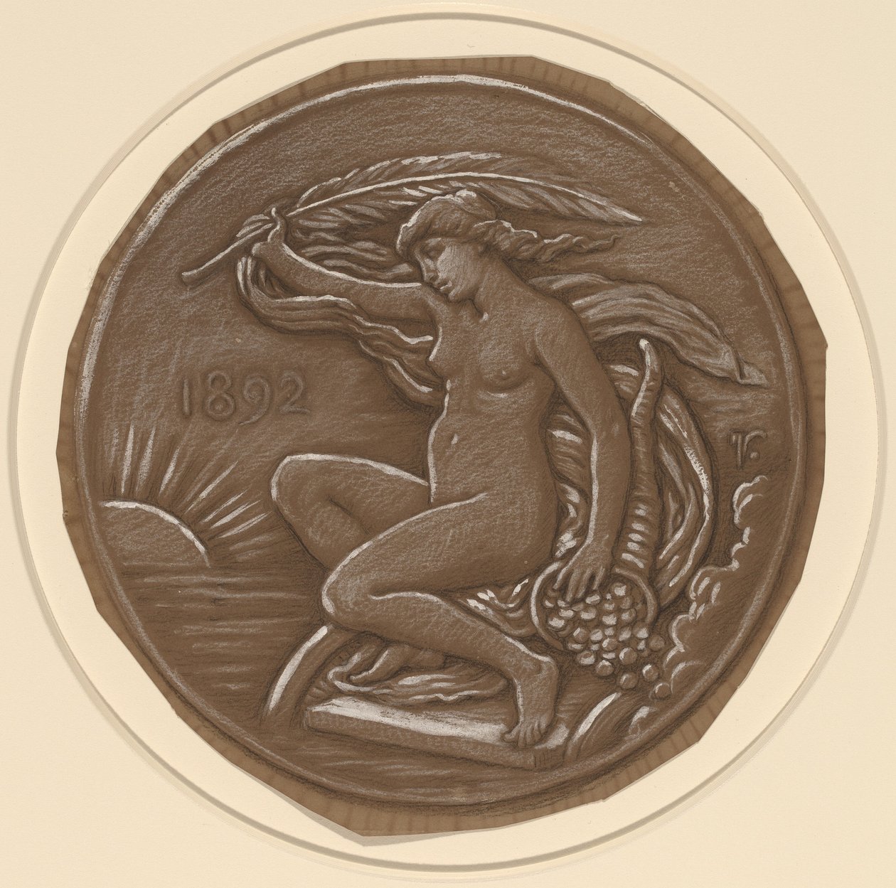 财富之星的图纸，1892年。 作者 伊莱休·维德
