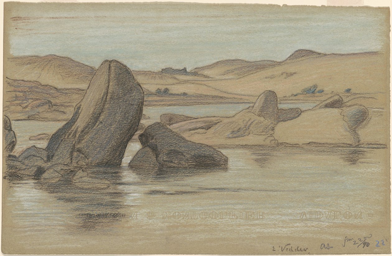 尼罗河之旅》，第22期，1890年。 作者 伊莱休·维德