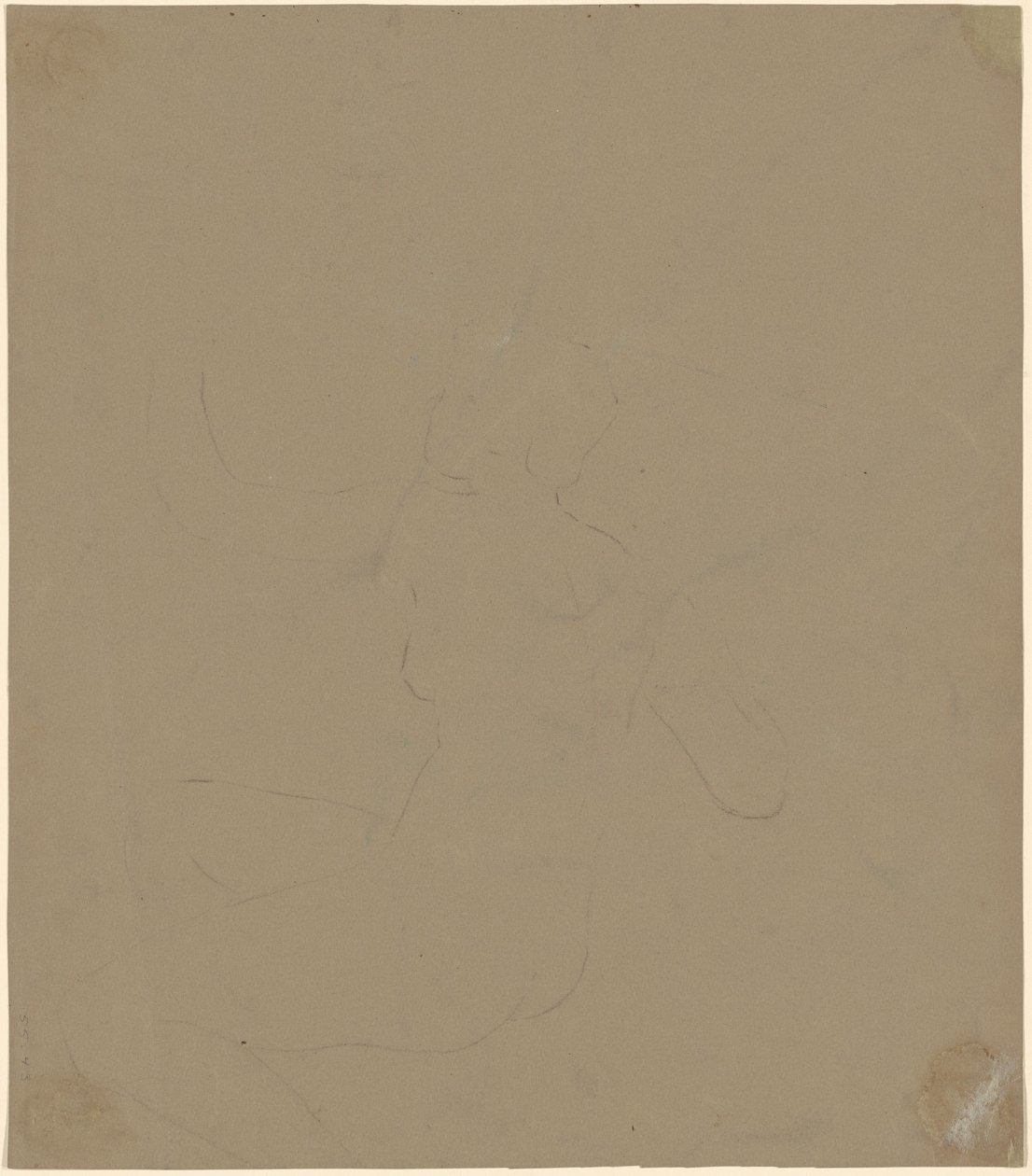 女性裸体研究》，1892年。 作者 伊莱休·维德
