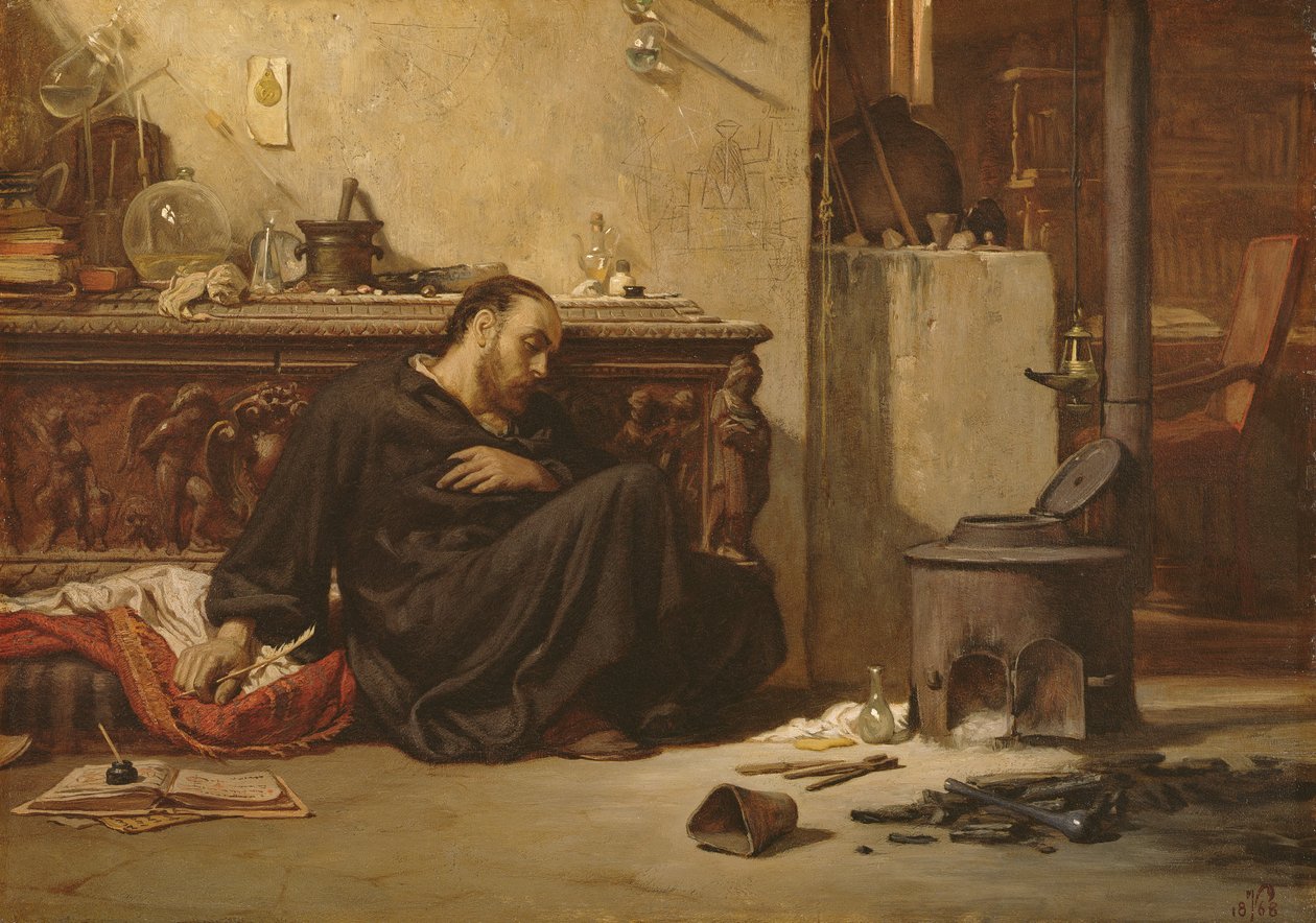 死亡炼金术士，c.1868 作者 伊莱休·维德