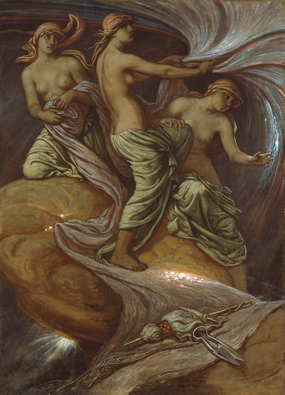 命运聚集在星空中，1887年 作者 伊莱休·维德