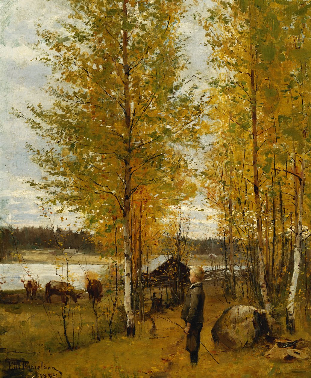 The Drover，1885年 作者 艾琳·丹尼尔森·甘博吉