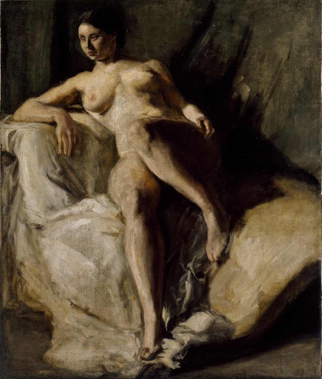 女性形象坐着，1906年[LDUCS-5189] 作者 埃莉诺·普罗比·亚当斯
