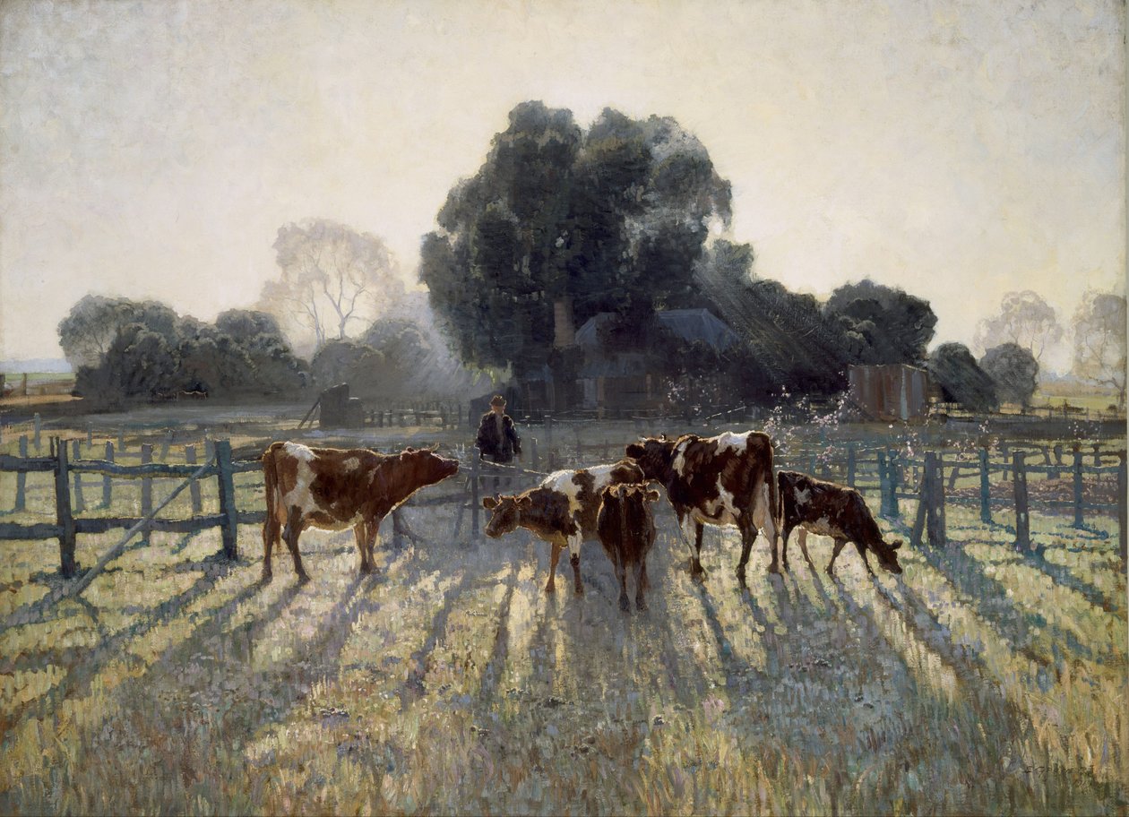 春霜 作者 艾略斯·格鲁纳（Elioth Gruner）