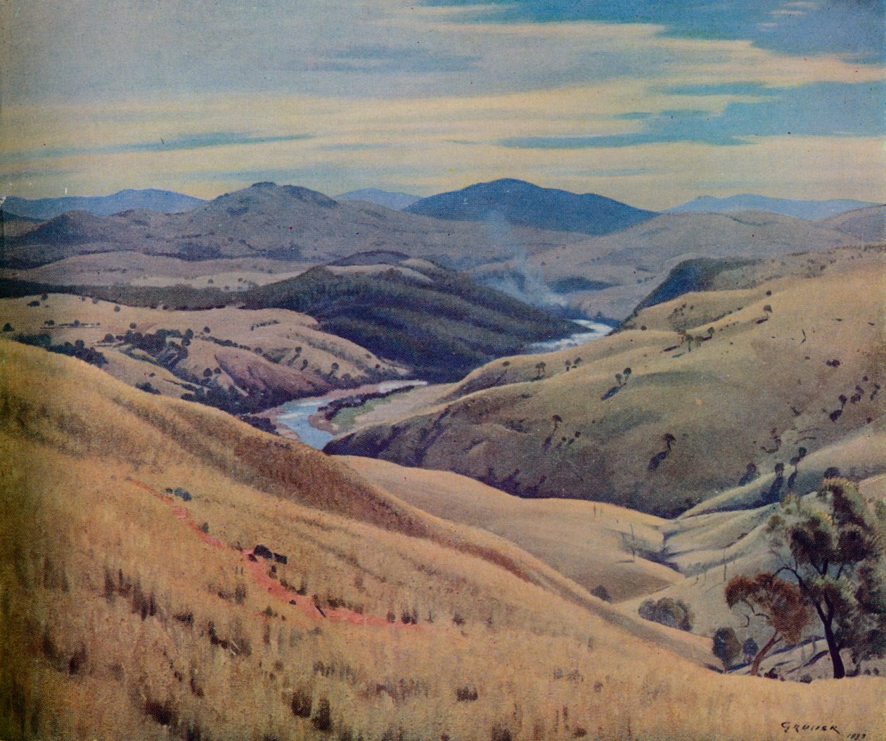 Weetangra, Canberra", 1937年 作者 Elioth Lauritz Leganyer Gruner