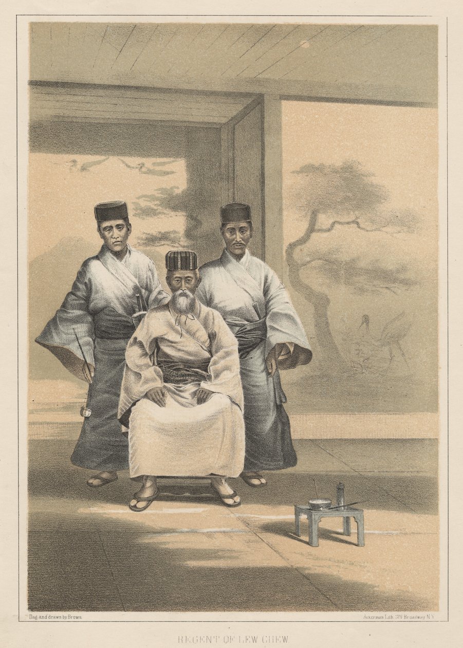 1855年Lew Chew的摄政王 作者 Eliphalet布朗