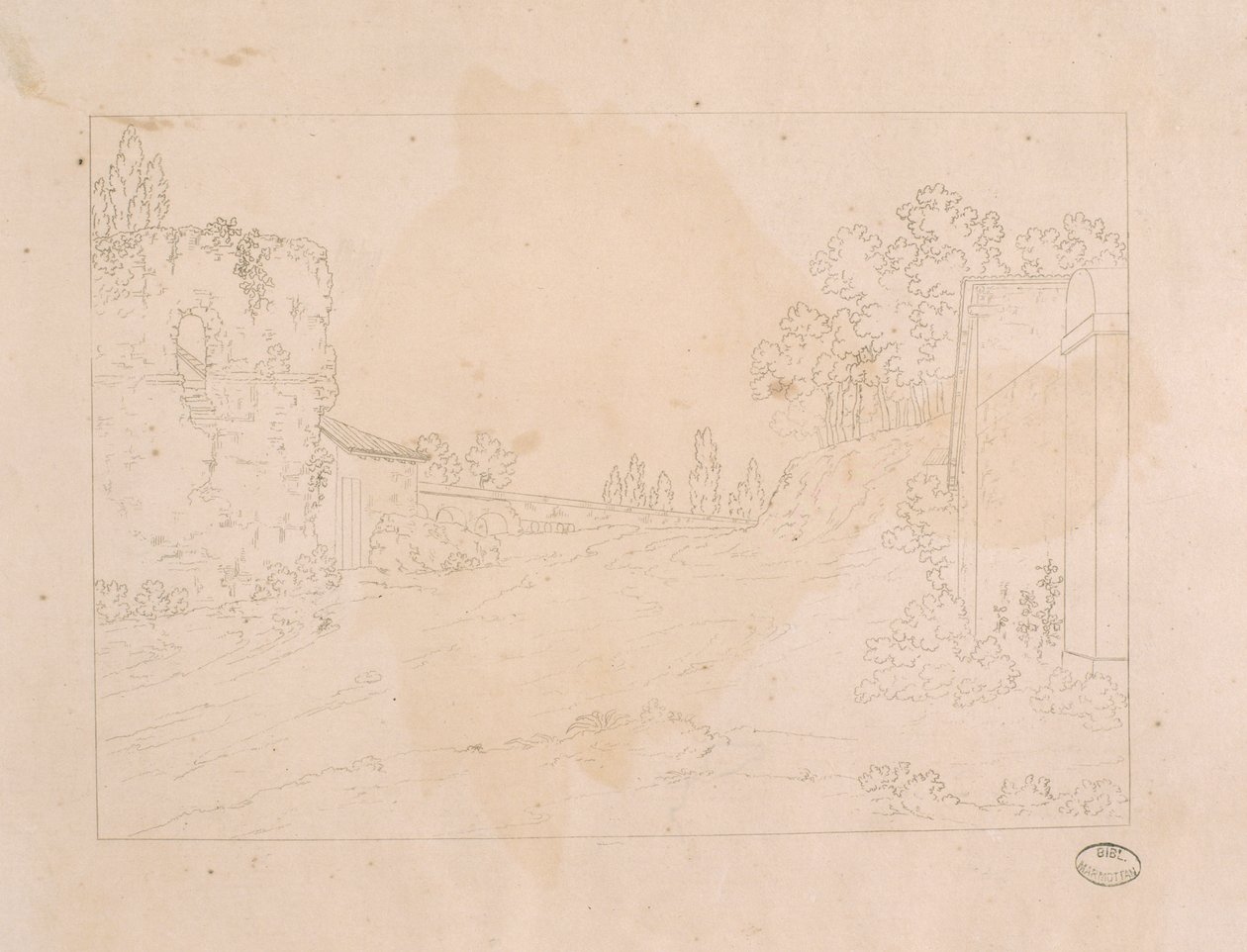 与渡槽的风景 作者 伊丽莎·波拿巴（Elisa Bonaparte）