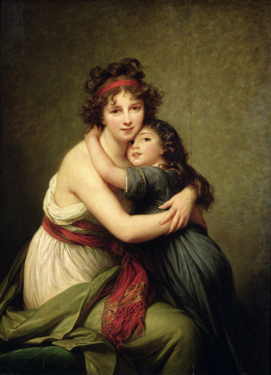 Vigee-Lebrun夫人和她的女儿Jeanne-Lucie-Louise（1780-1819）1789年 作者 伊丽莎白·路易丝·维吉·勒布朗