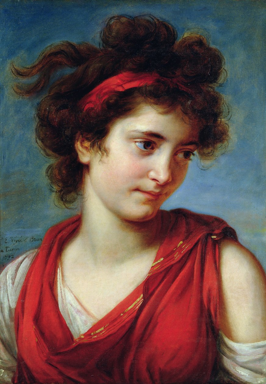 Maguerite Porporati的肖像，1792年 作者 伊丽莎白·路易丝·维吉·勒布朗