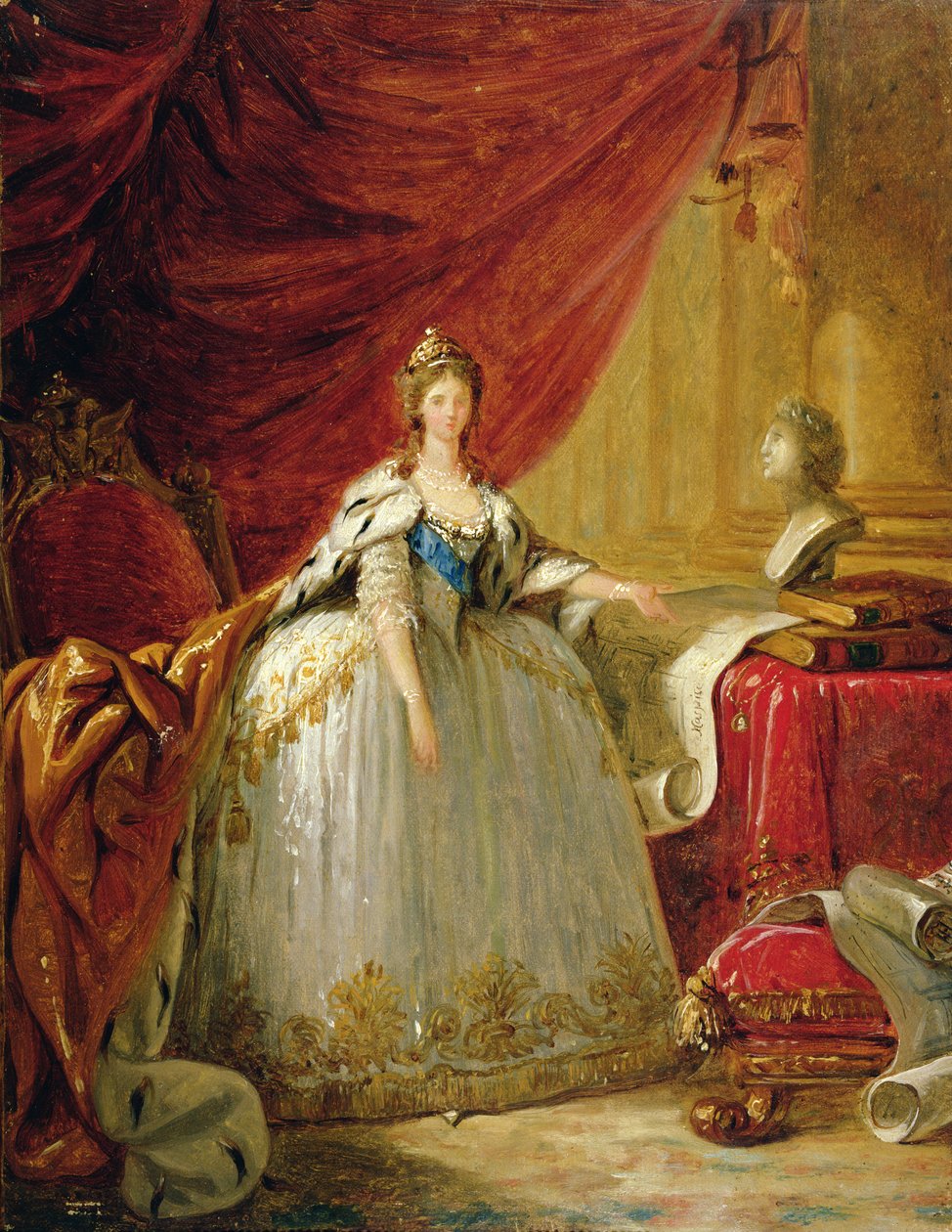 Tsarina Maria Feodorovna（1759-1828）的肖像 作者 伊丽莎白·路易丝·维吉·勒布朗