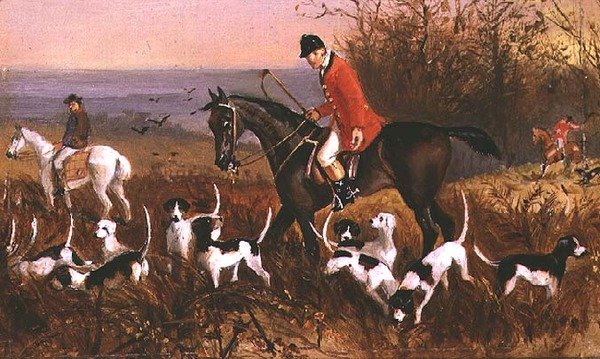 艾塞克斯的Pardon Hall狩猎场景 作者 伊丽莎白·阿克赖特（Elisabeth Arkwright）