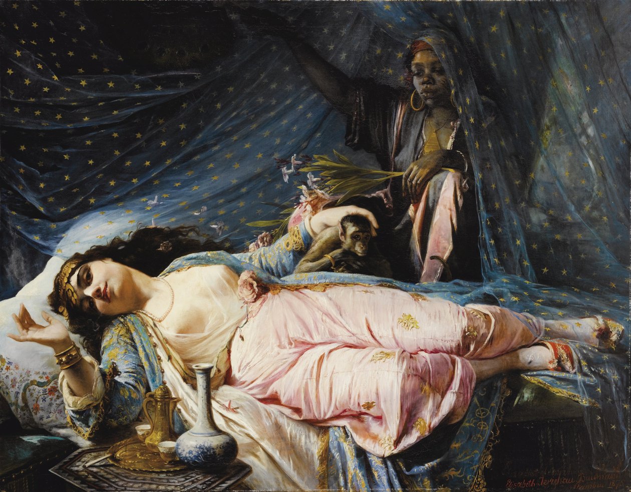 Zainab Nazli Khanum公主，1875年 作者 伊丽莎白·杰里肖·鲍曼