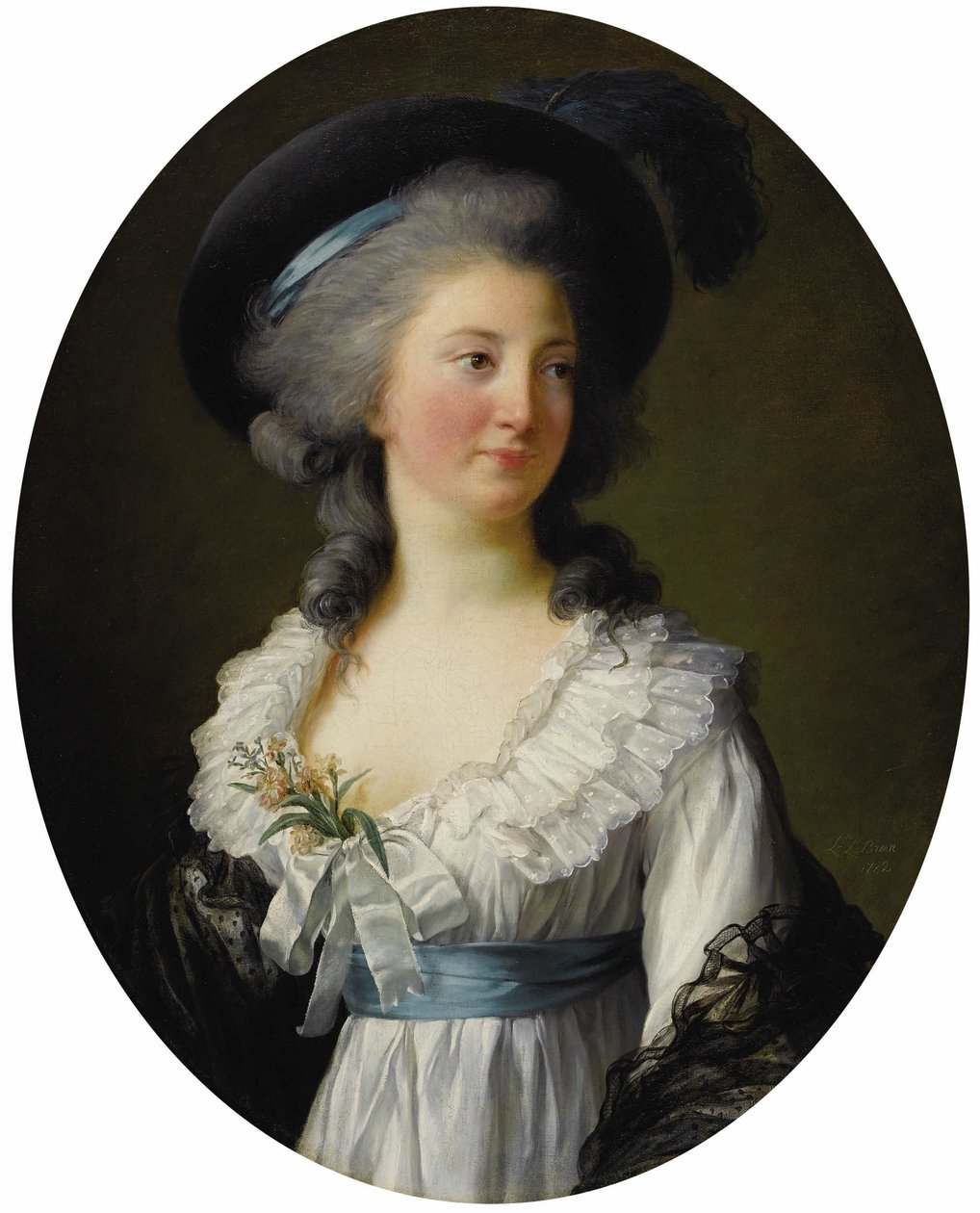 法文：莫尔顿夫人肖像，莫尔顿伯爵夫人 de Chabrillan 莫尔顿夫人肖像，Chabrillan 伯爵夫人，与 Izabela Czartoryska 错认 作者 伊丽莎白·路易丝·维吉·勒布伦