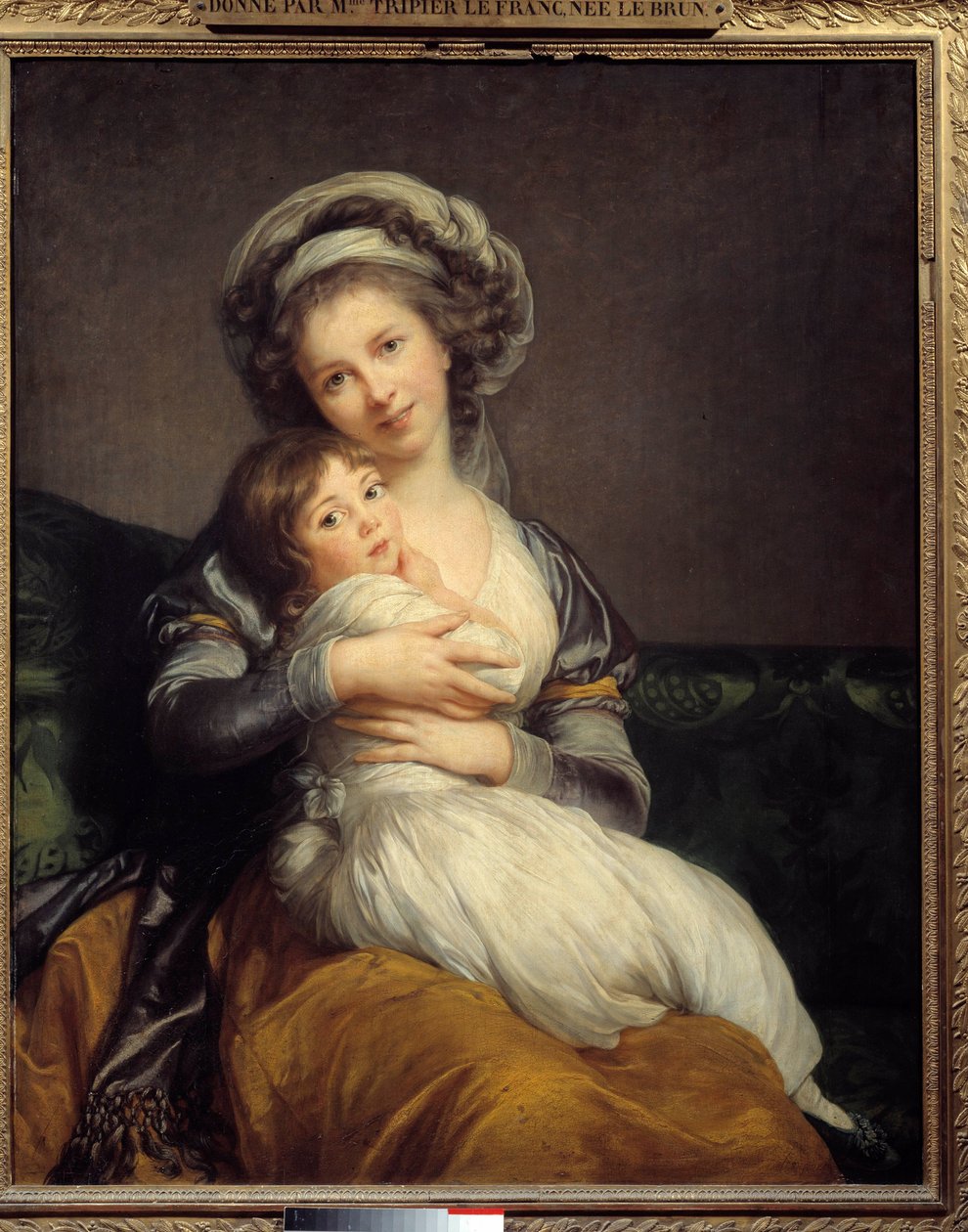 Madame Vigee-Le Brun and her daughter, Jeanne Marie-Louise (1780-1819) Painting by Marie Elisabeth Louise Vigee Le brun (or Vigee-Lebrun or Vigee Lebrun) (1755-1842). 1789 Sun. 1.05 x 0.84 Musee du Louvre, Paris - Madame Vigee-Le Brun and her daughter, Jea 作者 伊丽莎白·路易丝·维吉·勒布朗