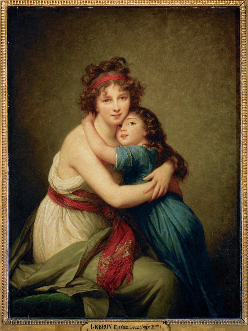 Vigee-Le Brun 夫人和她的女儿 Julie ... 作者 伊丽莎白·路易丝·维吉-勒布伦