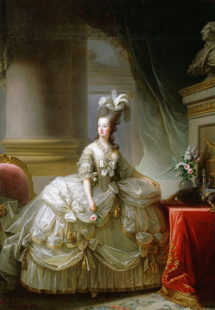 大公爵夫人玛丽·安托瓦内特1755-1793，法国女王。 作者 伊丽莎白·路易丝·维吉·勒布朗