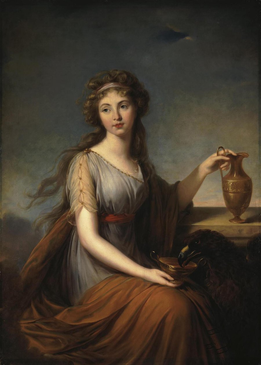 安娜·皮特（Anna Pitt）肖像，赫伯，1792年 作者 伊丽莎白·路易丝·维吉·勒布朗
