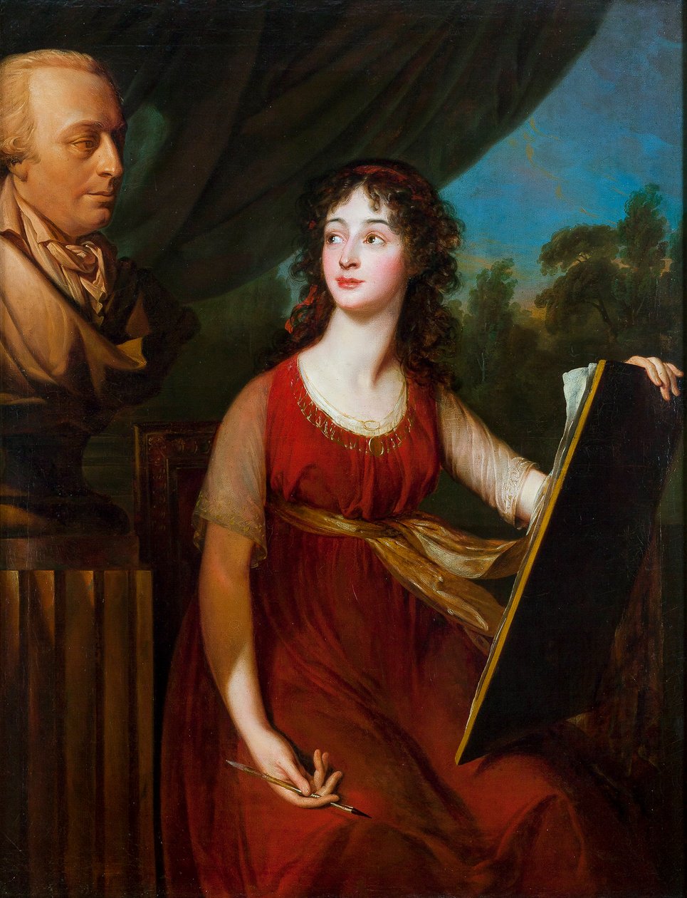 玛丽亚·瓦西里耶夫娜·科楚贝伯爵夫人的肖像1779-1844年。 作者 伊丽莎白·路易丝·维吉·勒布朗