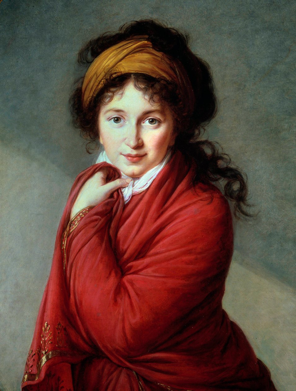 伯爵夫人 Nathalie Golovine (Varvara Nikolaevna Golovina) (1724-1767) 的画作 Marie Elisabeth Louise Vigee Le brun（或 Vigee-Lebrun 或 Vigee Lebrun）（1755-1842）19 世纪私人收藏 - 伯爵夫人肖像（1777 年） 作者 伊丽莎白·路易丝·维吉·勒布朗