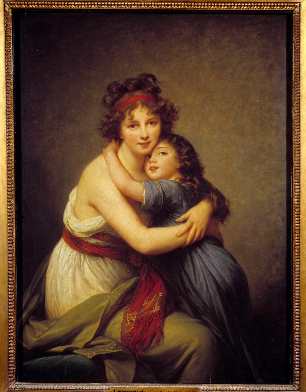 Vigee Lebrun 夫人和她的女儿 Jeanne-Lucie-Louise，也就是 Julie（1780 年 - 1819 年）的肖像 作者 伊丽莎白·路易丝·维吉·勒布朗