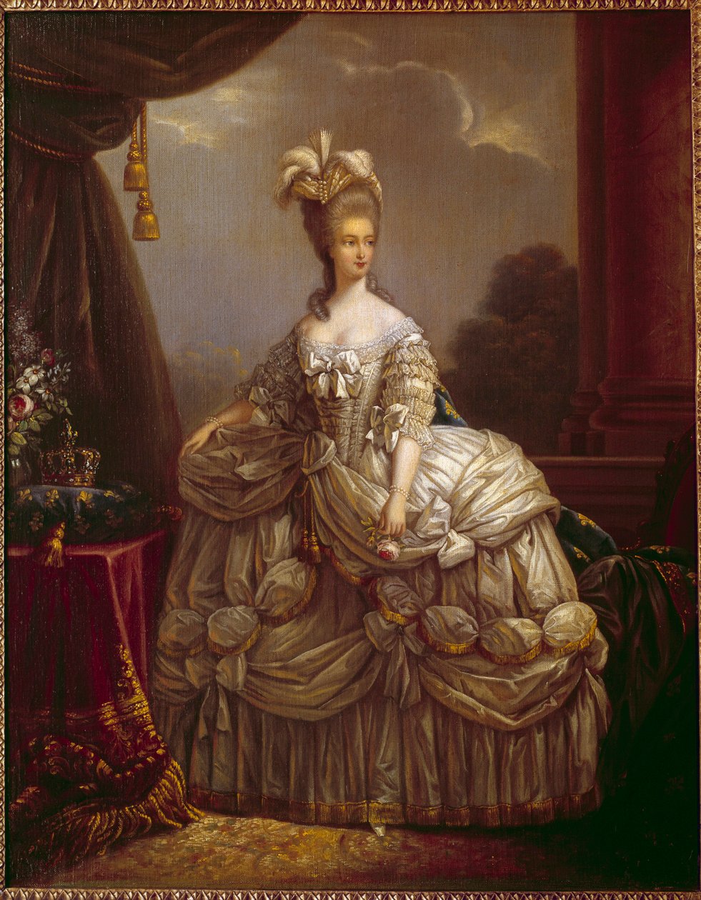 Chithunzi cha Marie Antoinette wolemba Lorraine Habsburg (1755-1793) Mfumukazi yaku France Kujambula ndi Marie Elisabeth Louise Vigee Le brun (kapena Vigee-Lebrun kapena Vigee Lebrun) (1755-1842) m