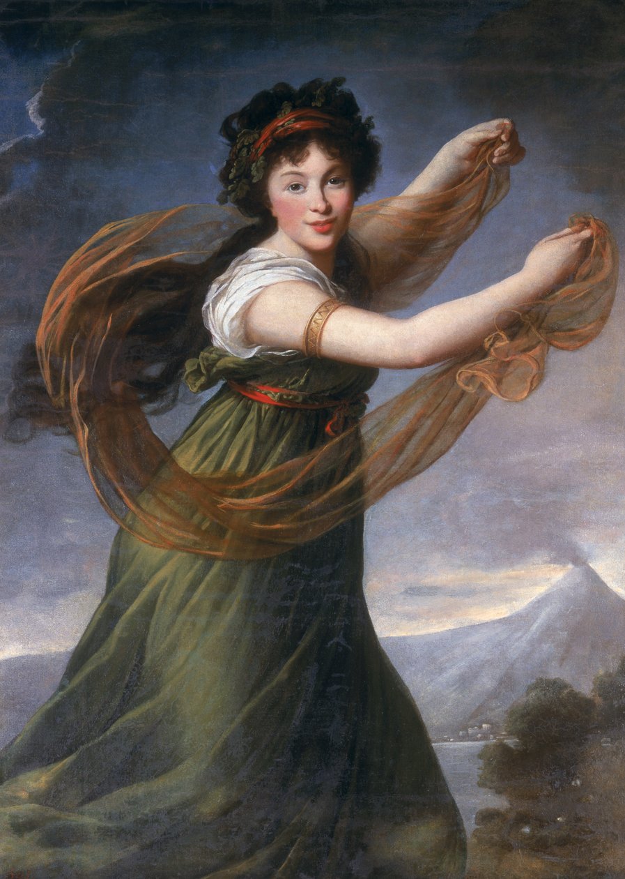 Pelagia Sapiezyna的肖像，1794年 作者 伊丽莎白·路易丝·维吉·勒布朗