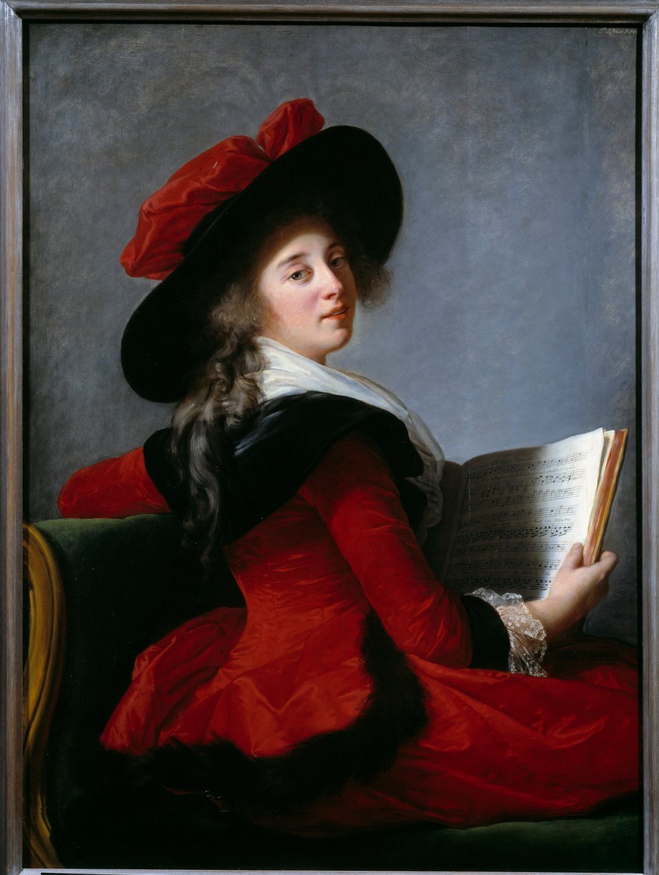 克鲁索男爵夫人的画像。 Marie Elisabeth Louise Vigee Le brun（或 Vigee-Lebrun 或 Vigee Lebrun）的绘画（1755-1842 年） 作者 伊丽莎白·路易丝·维吉·勒布朗