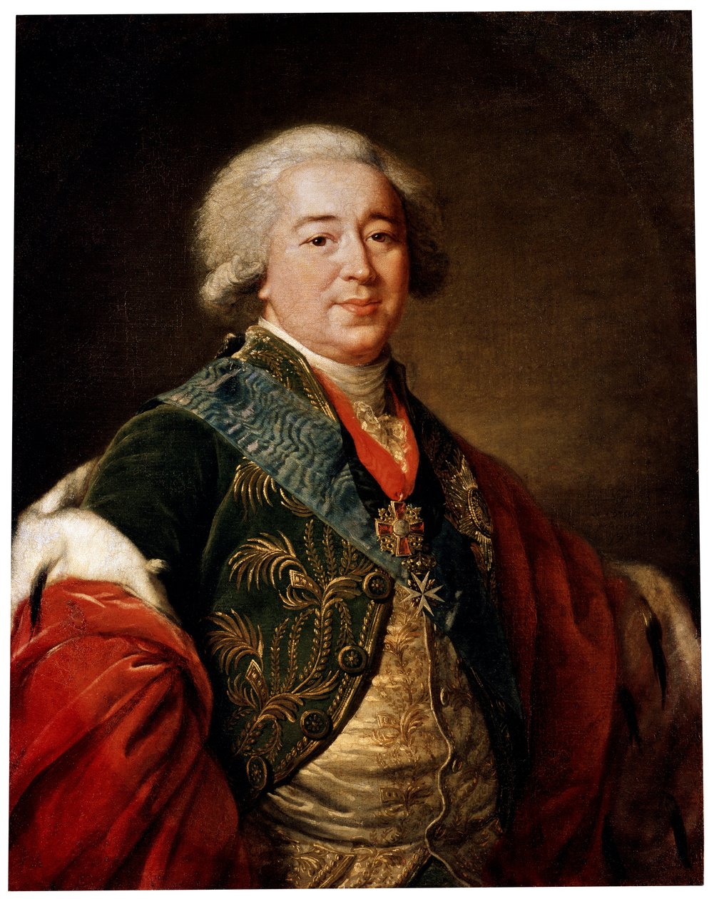 副校长亚历山大·库拉金亲王的画像，1797年 作者 伊丽莎白·路易丝·维吉·勒布朗
