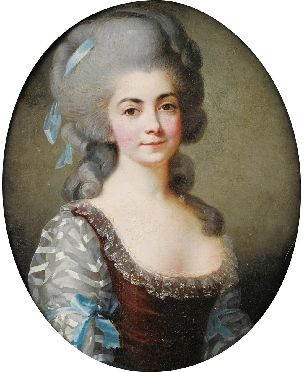 歌剧歌手安托瓦内特（Antoinette Saint-Huberty）的肖像1756-1812，c。 1780 作者 伊丽莎白·路易丝·维吉·勒布朗
