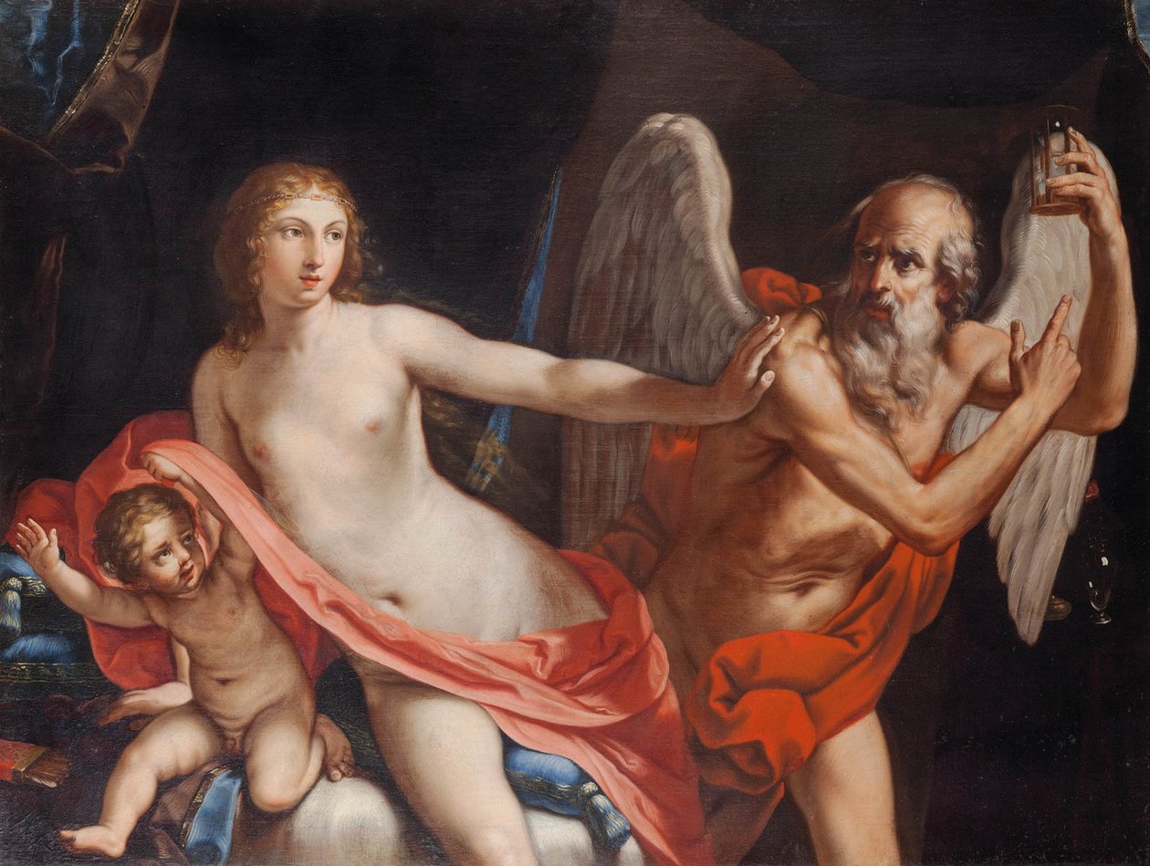 驱赶时间的美丽。 作者 伊丽莎白·赛拉妮（Elisabetta Sirani）