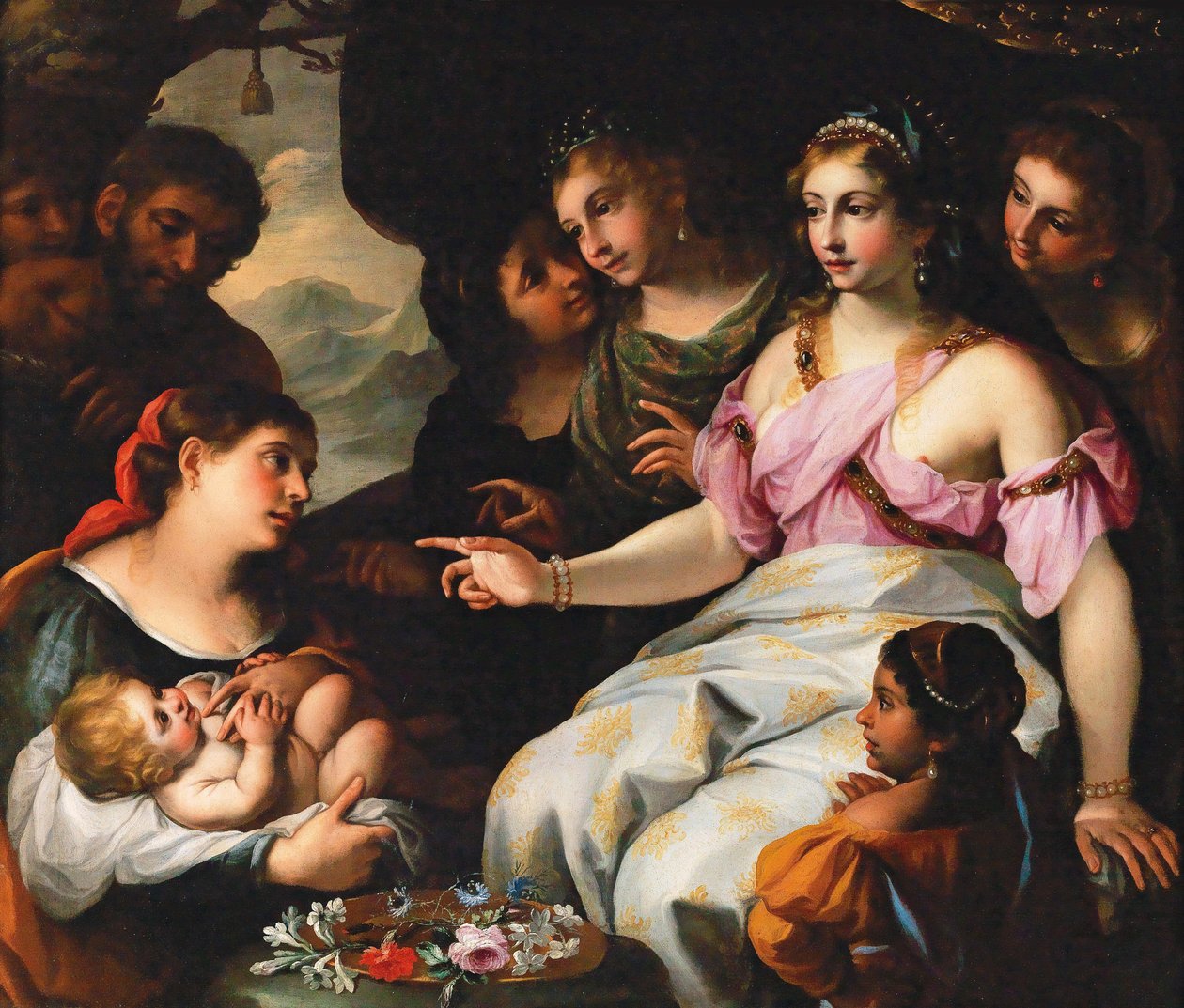 寻找摩西》。 作者 伊丽莎白·赛拉妮（Elisabetta Sirani）