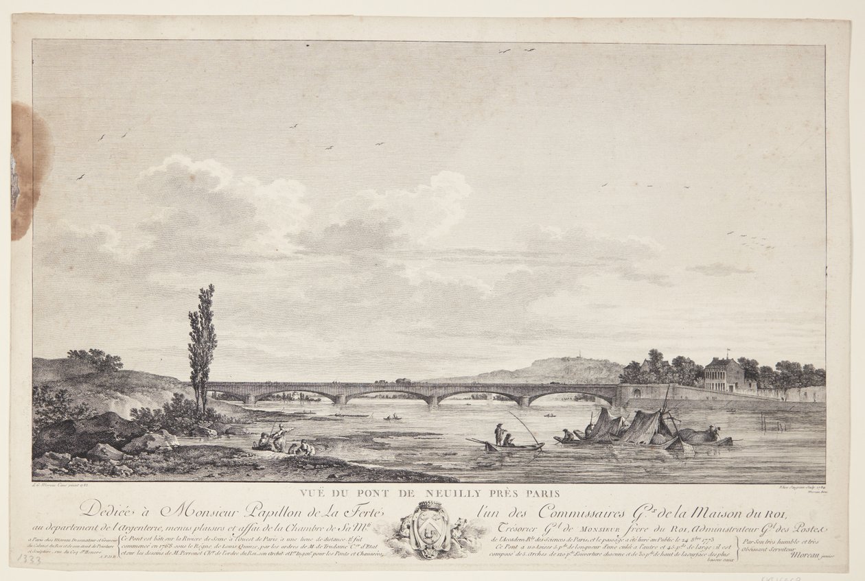 Udsigt over Pont de Neuilly (Vuë du Pont de Neuilly près Paris) 作者 伊莉丝·索兰