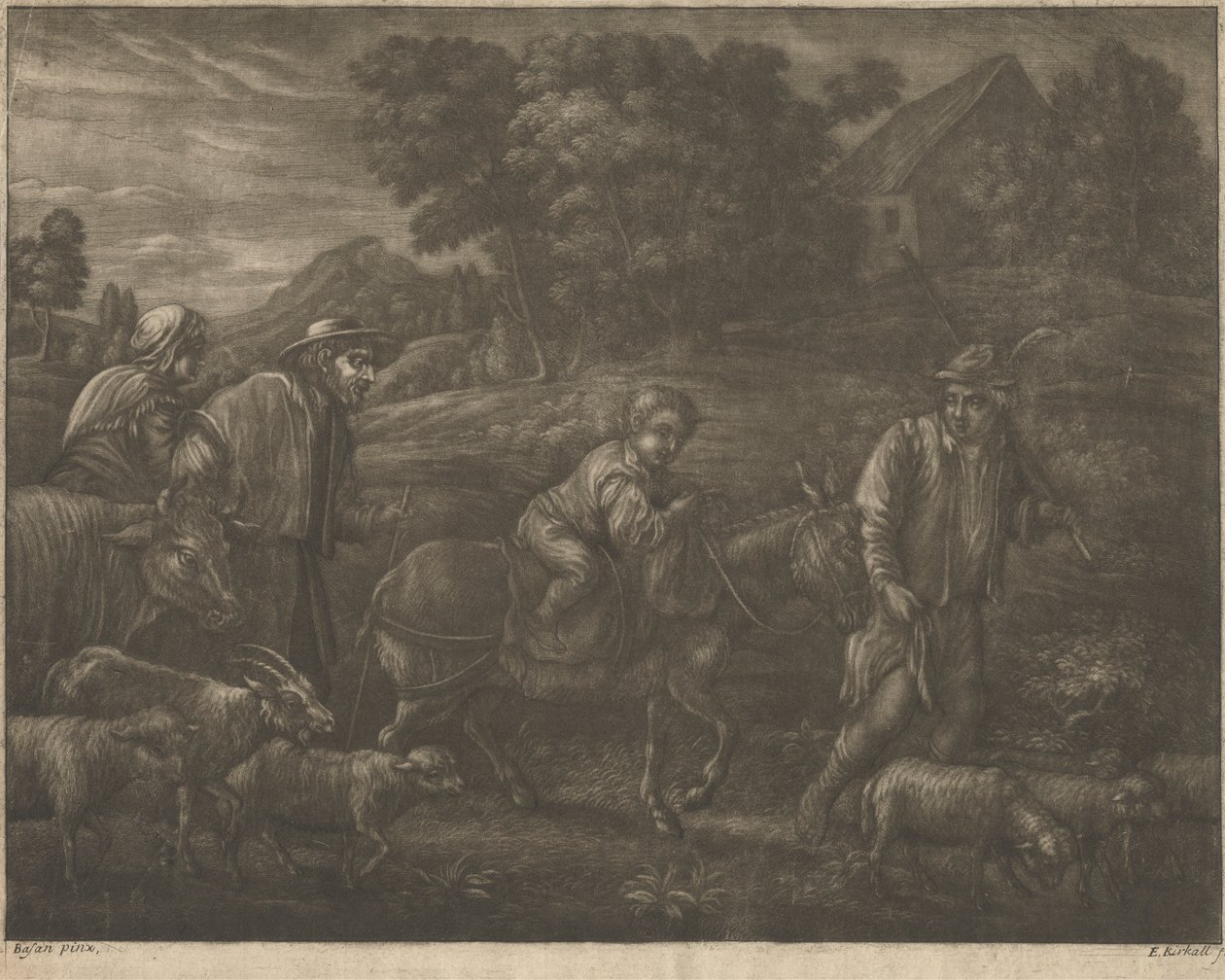Flight into Egypt   1435344   zh       chinese Successfully Translated  Original: Vijf stadia van een kikker Rana/ Ranocchia (title on object) Dieren en fabelwezens (series title) Nova raccolta de li animali piu curiosi del mondo (series title) Translat: V 作者 伊丽莎·科卡尔