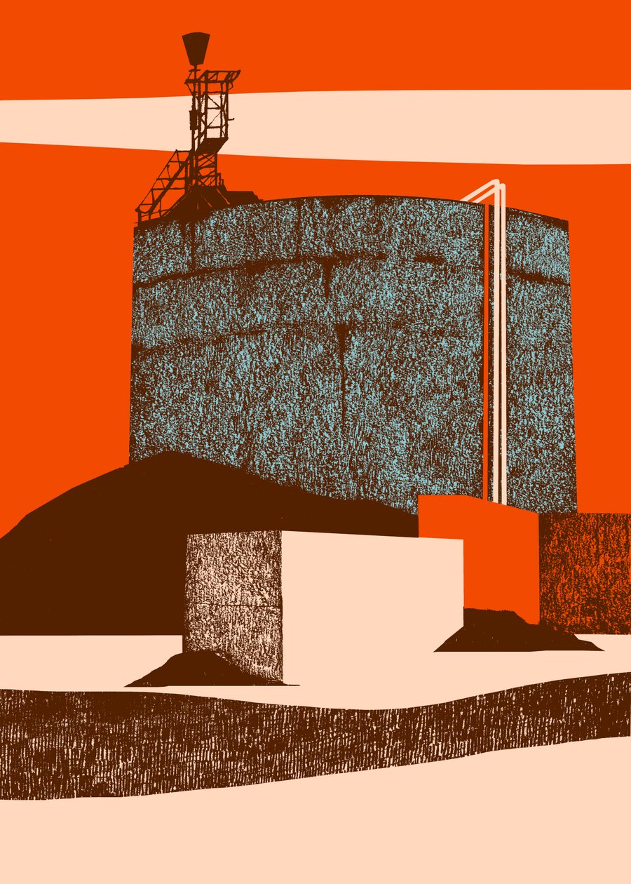 容器，2014（丝网印刷） 作者 伊丽莎·索思伍德（Eliza Southwood）