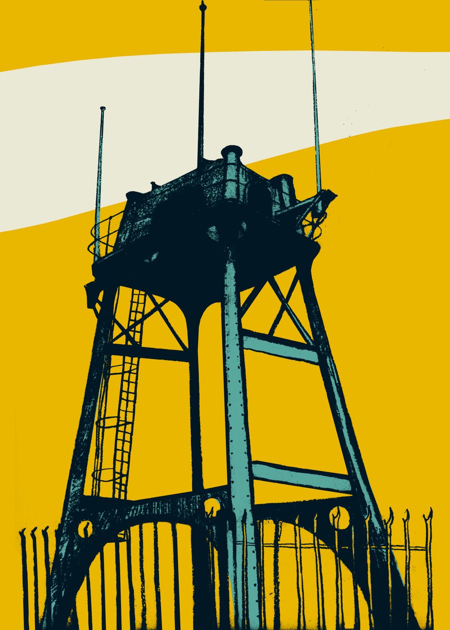 Lookout，2014（丝网印刷） 作者 伊丽莎·索思伍德（Eliza Southwood）