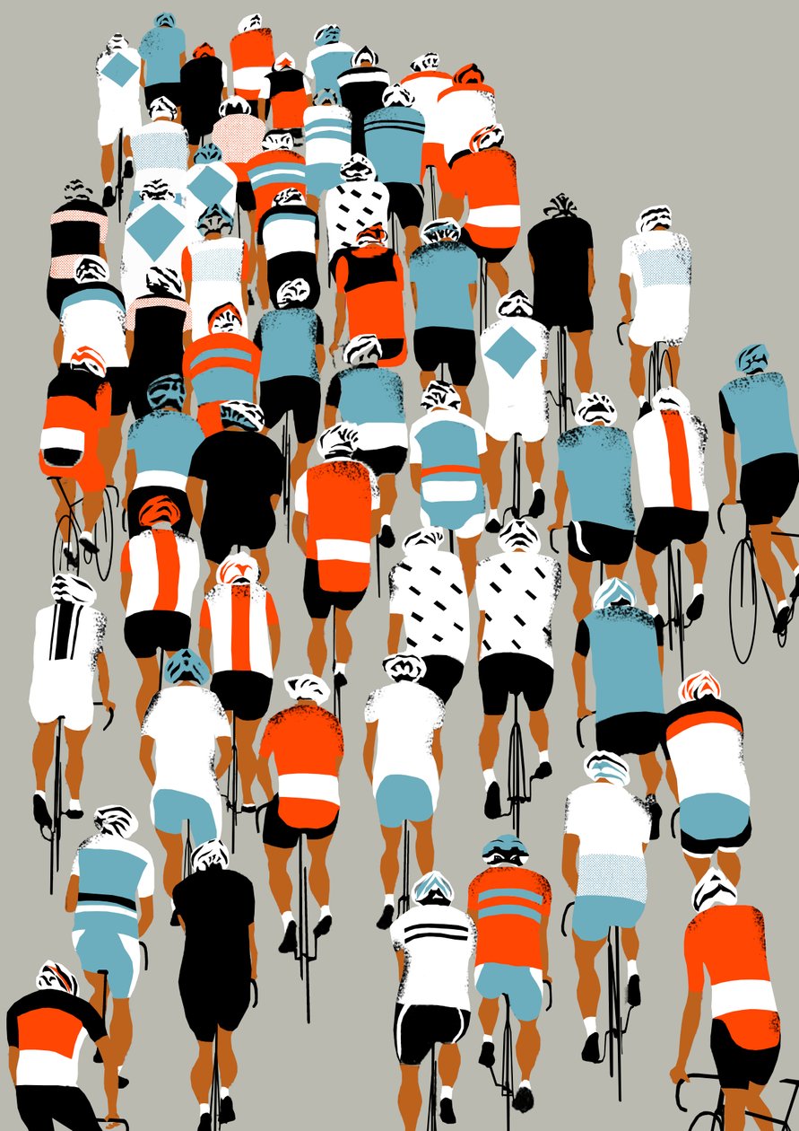 Peloton，2013（丝网印刷） 作者 伊丽莎·索思伍德（Eliza Southwood）